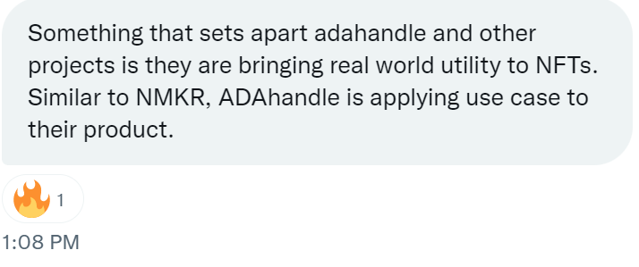 adahandle review from alex_ada_ on twitter